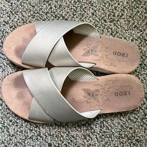 IZOD Women's Silver Sandals